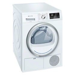 Siemens WT45H200GB Freestanding Heat Pump Condenser Tumble Dryer, 8kg Load, A++ Energy Rating, White